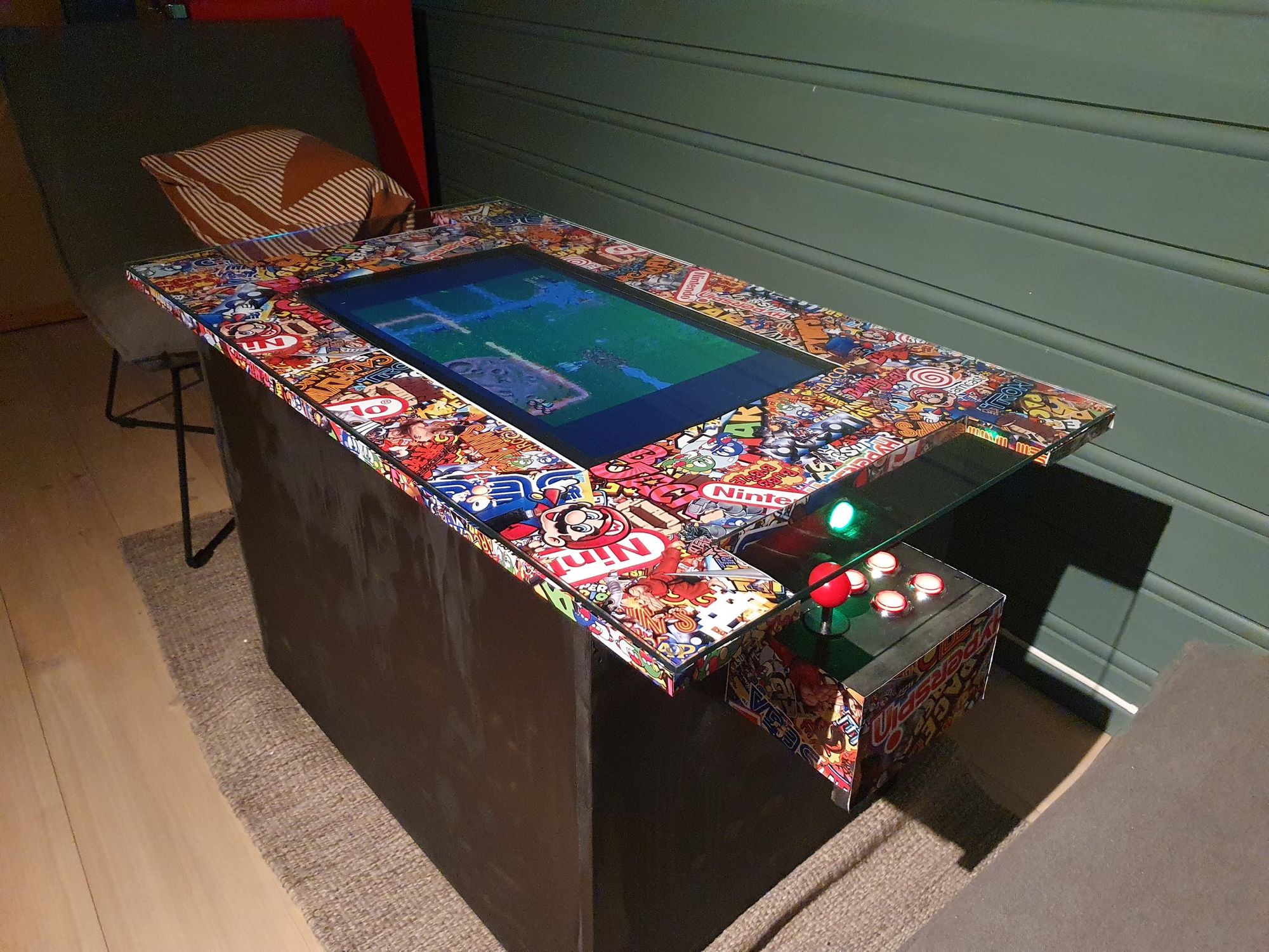 Perfect How To Build An Arcade Table in Living room