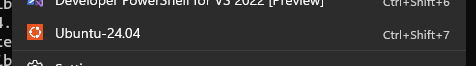 Windows Terminal's new tab options with Ubuntu